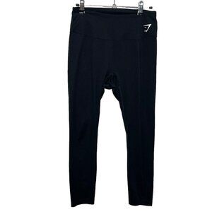 Gymshark Athletic Training Leggings Women’s Size Small Black Logo Stretchy
